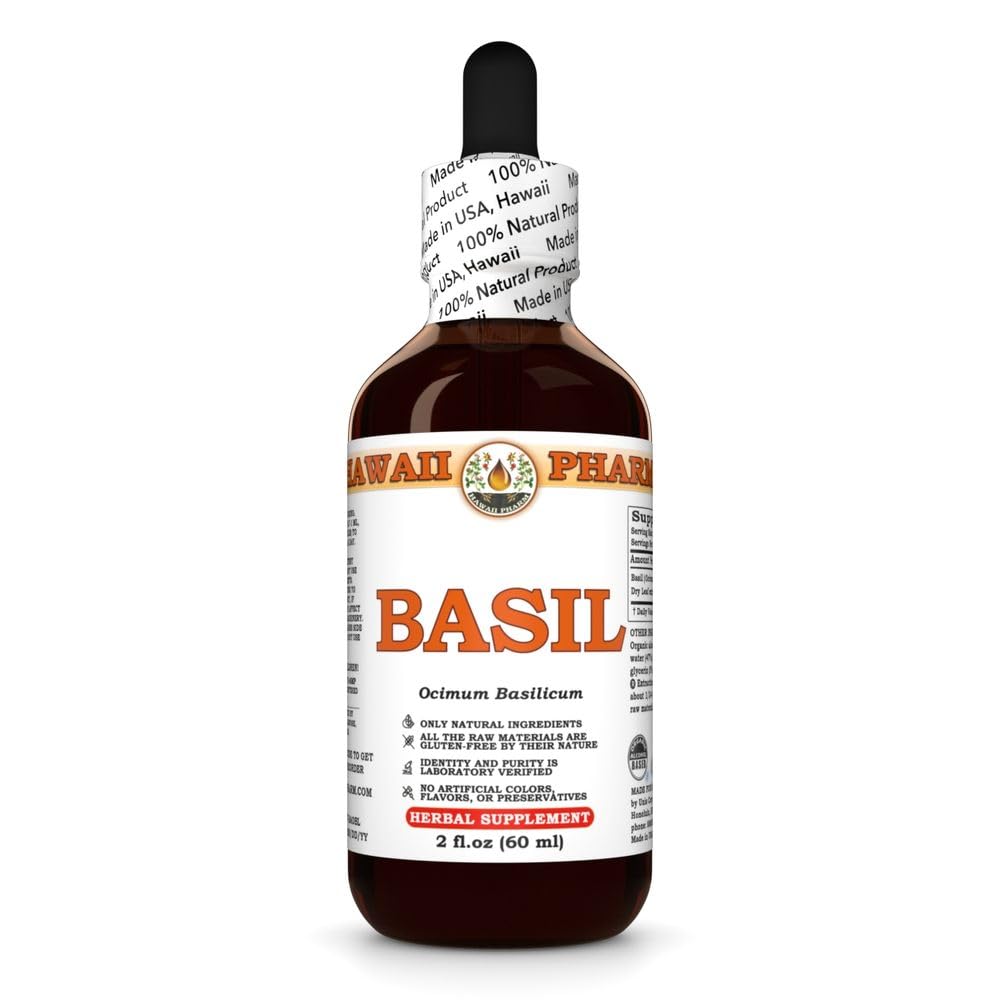 Hawaii Pharm Basil Leaf Liquid Extract - 2 fl oz (Pack of 2) - image 2