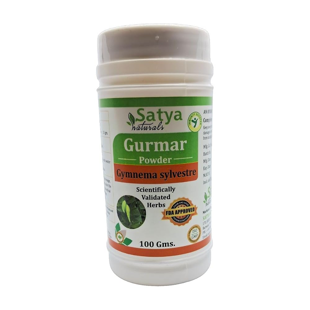 Satya Naturals Gudmar Gymnema Sylvestre Powder - 4 Packs of 100g - image 3