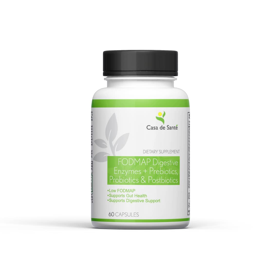 Casa de Sante FODMAP Digestive Enzymes with Probiotics - 60 Vegetarian Capsules - image 2