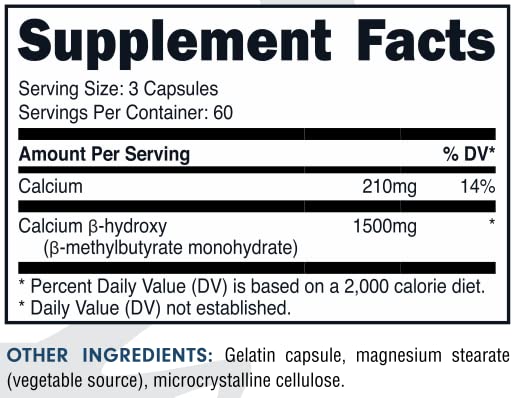 Bucked Up HMB 1500mg - 180 Capsules - image 4