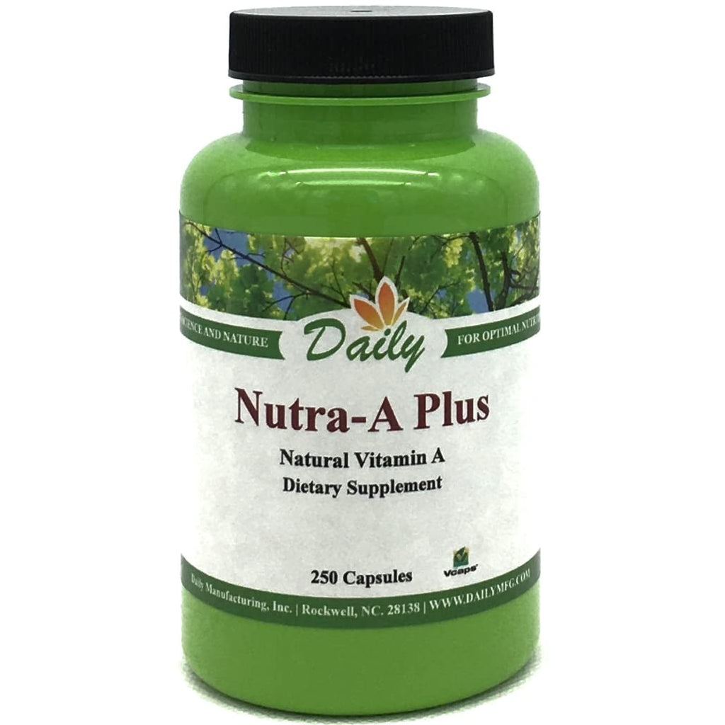 Daily Manufacturing Nutra-A Plus Vitamin A 7,500 mcg - 250 Vegetarian Capsules