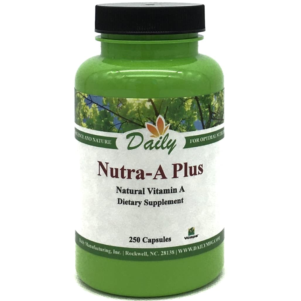 Daily Manufacturing Nutra-A Plus Vitamin A 7,500 mcg - 250 Vegetarian Capsules