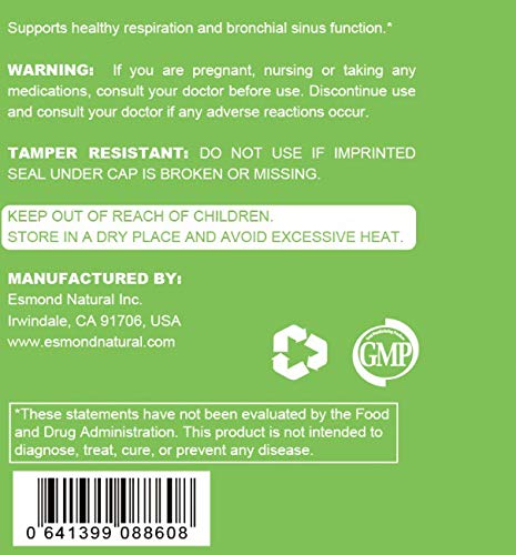 Esmond Natural Lung Cleanser Respiratory Support - 300 Tablets - image 2