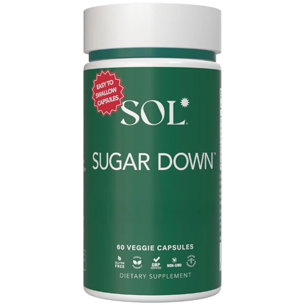 Sol Nutrition Sugar Down Astragalus & Anthocyanin - 60 Capsules