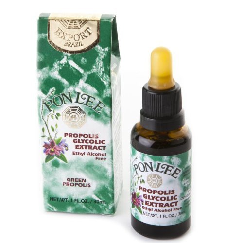 PONLEE Brazil Green Bee Propolis Extract, Alcohol-Free - 30ML