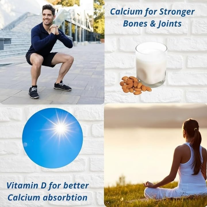 Naturals Calcium Magnesium & Zinc Tablets with Vitamin D3 & K2 - 60 Tablets - image 6