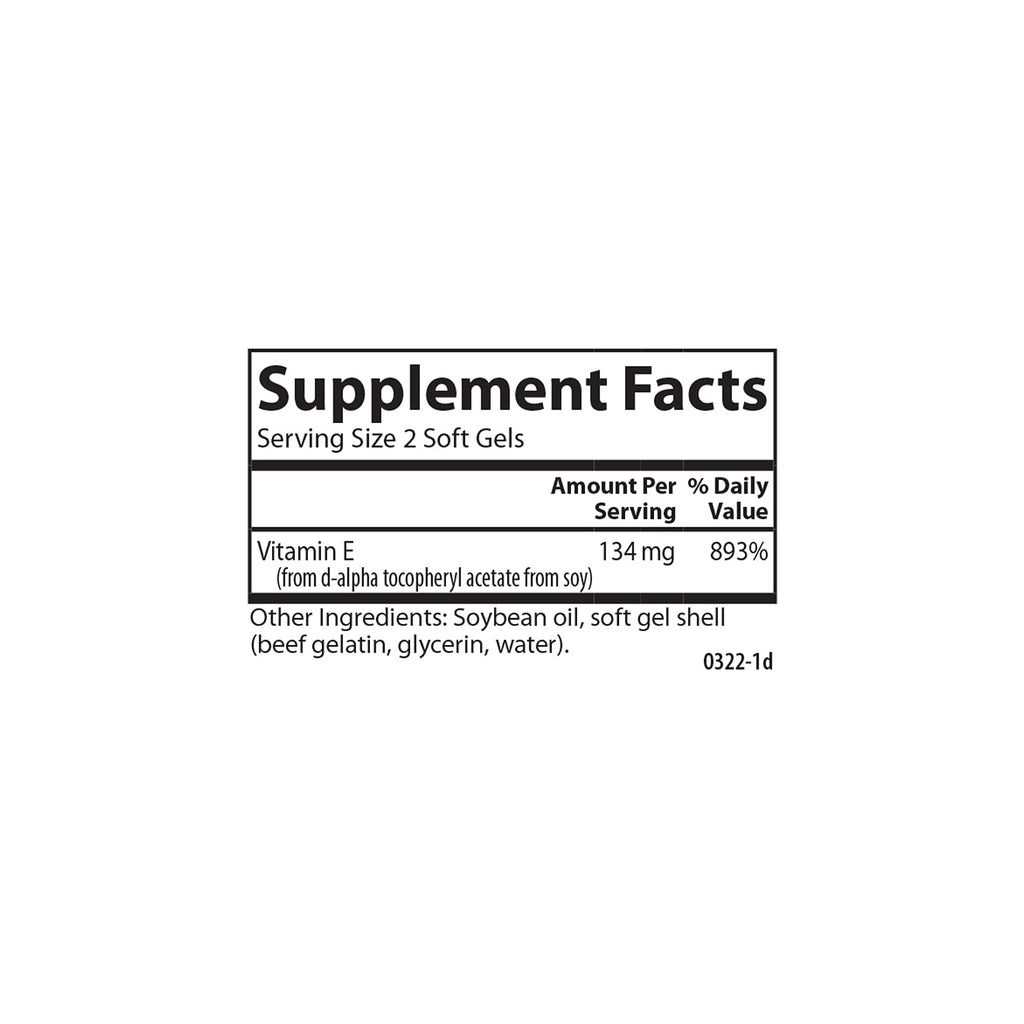 Carlson E-Gems Natural-Source Vitamin E 200 IU - 250 Softgels - image 7