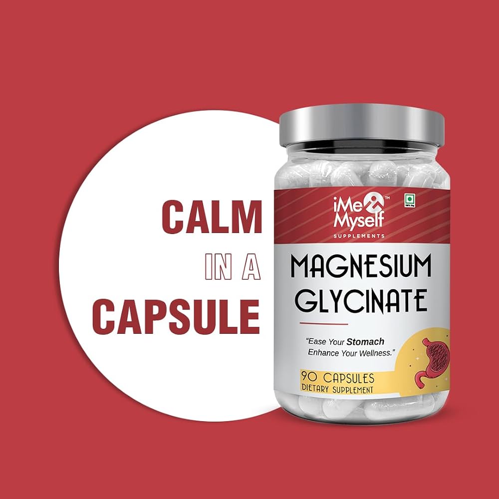 iMeMyself Magnesium Glycinate 90 Capsules - Muscle Support - image 2