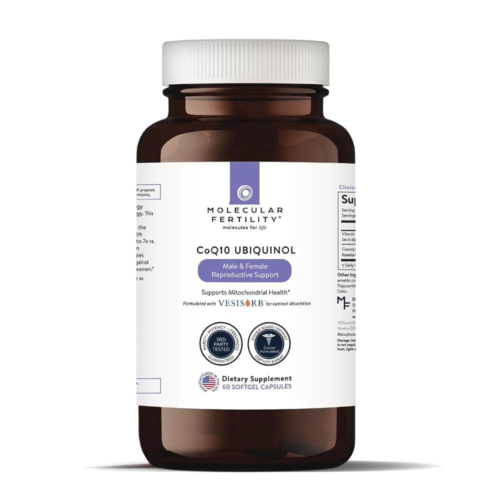 Molecular Fertility CoQ10 Ubiquinol 100mg - 60 Softgels