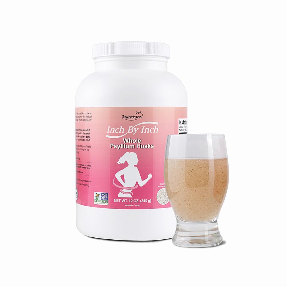 Nutrakore Inch By Inch Whole Psyllium Husks Powder - 12 oz - image 3