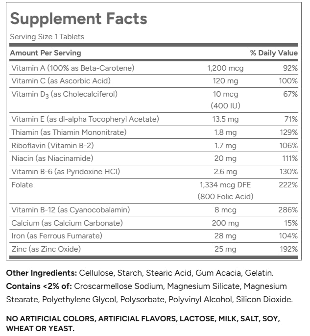21st Century Prenatal Multivitamin + DHA - 120 Count - image 5