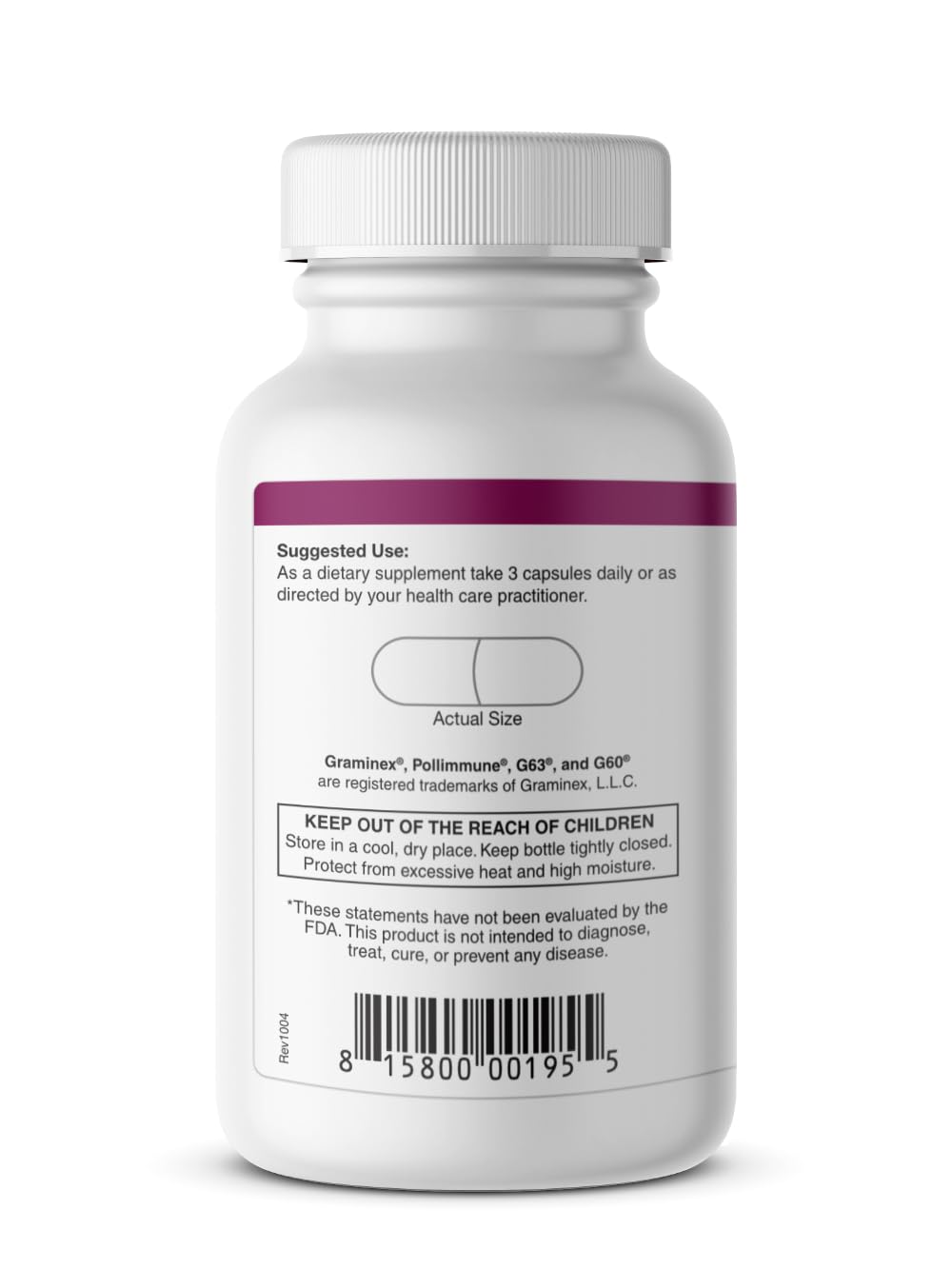 Graminex Pollimmune Immune Support - 90 Vegetarian Capsules - image 3