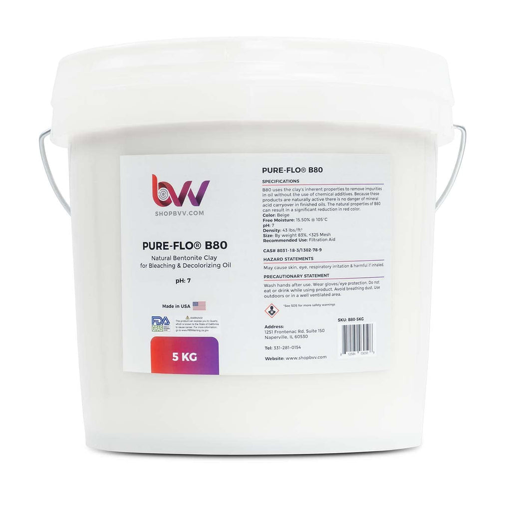 BEST VALUE VACS BVV Pure-Flo B80 Natural Bentonite for Edible Oils - 4 Bags - image 6