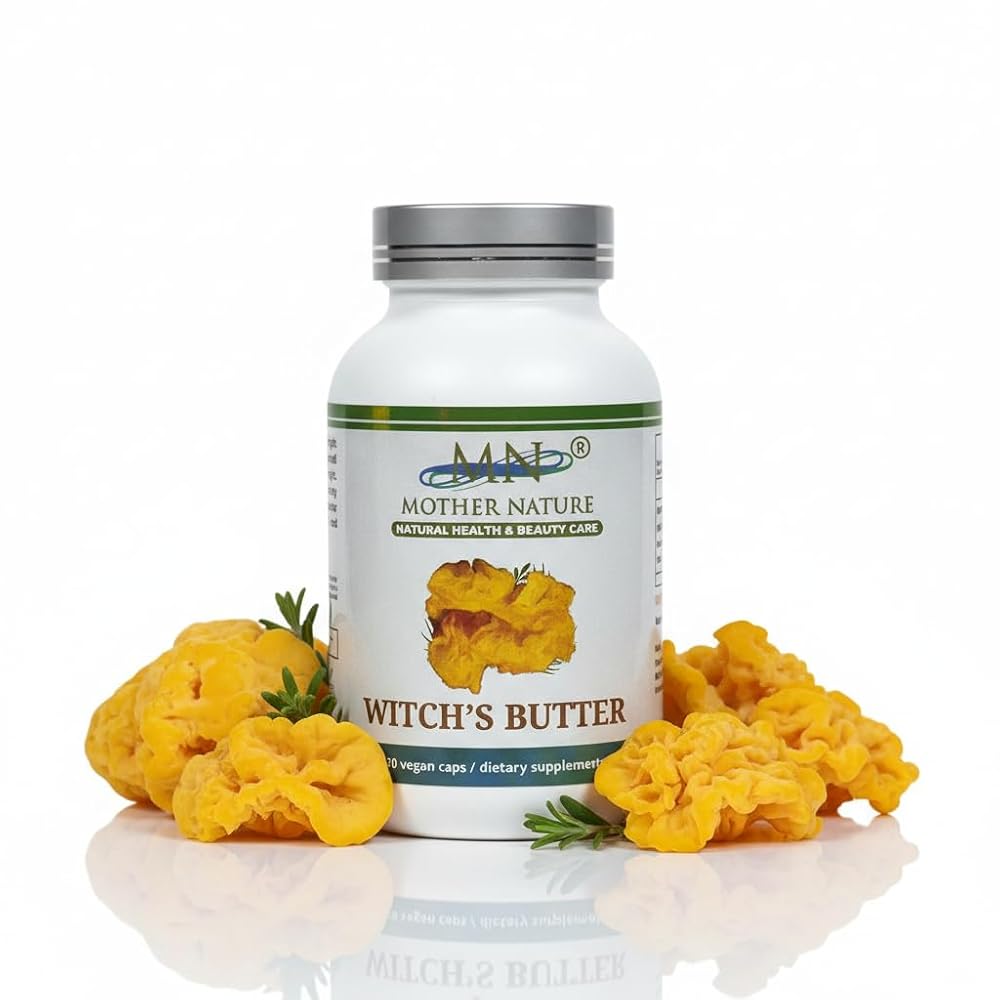 MN Mother Nature Witch's Butter Mushroom Supplement 1000mg - 120 Capsules