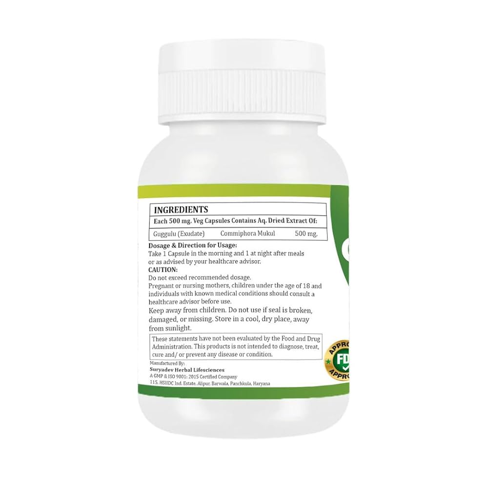 Morsan Healthcare Guggulu (Commiphora Mukul) 60 Capsules Pack