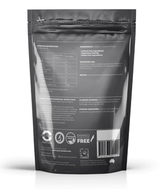 Pure Product Australia N-Acetyl L-Cysteine (NAC) Powder - 1.1 lb - image 2