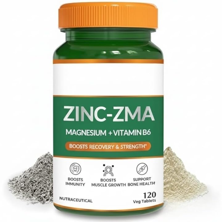 Generic Zinc Vitamin B6 800mg Tablets for Men & Women - 60 Tablets