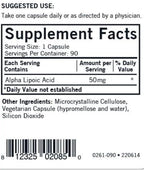 Kirkman Alpha Lipoic Acid 50 mg - 90 Capsules - image 3