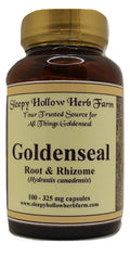 Sleepy Hollow Herb Farm Goldenseal Root/Rhizome Capsules 100-325mg