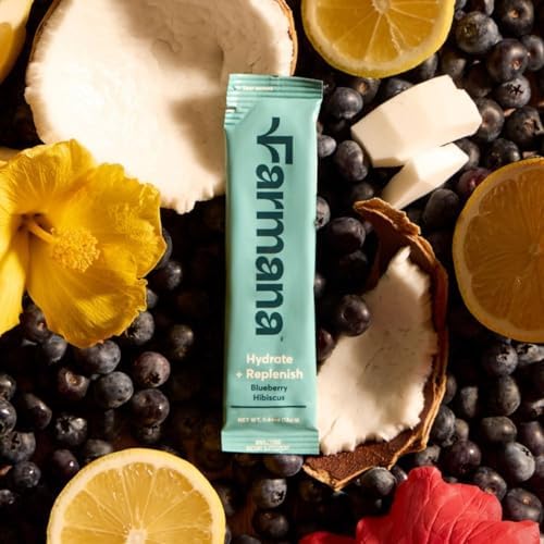 Farmana Hydrate + Replenish Blueberry Hibiscus Electrolyte Drink Mix - 5.3 oz - image 7