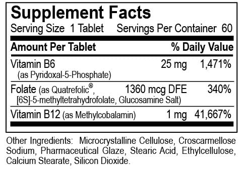 Generic Hillestad Active B12, B6 & Folate - 60 Tablets - image 4