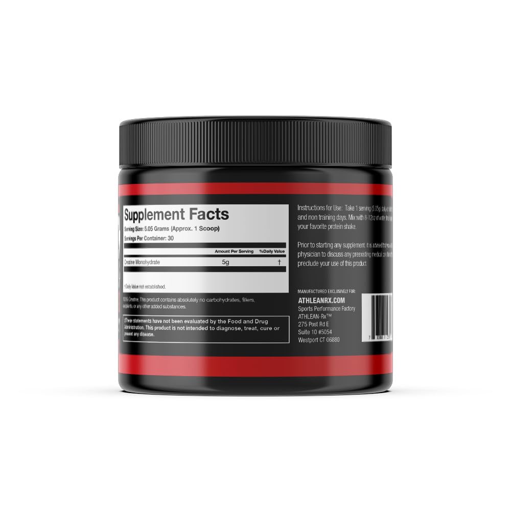 ATHLEAN-X X-CREATINE Pure Micronized Creatine Monohydrate Powder