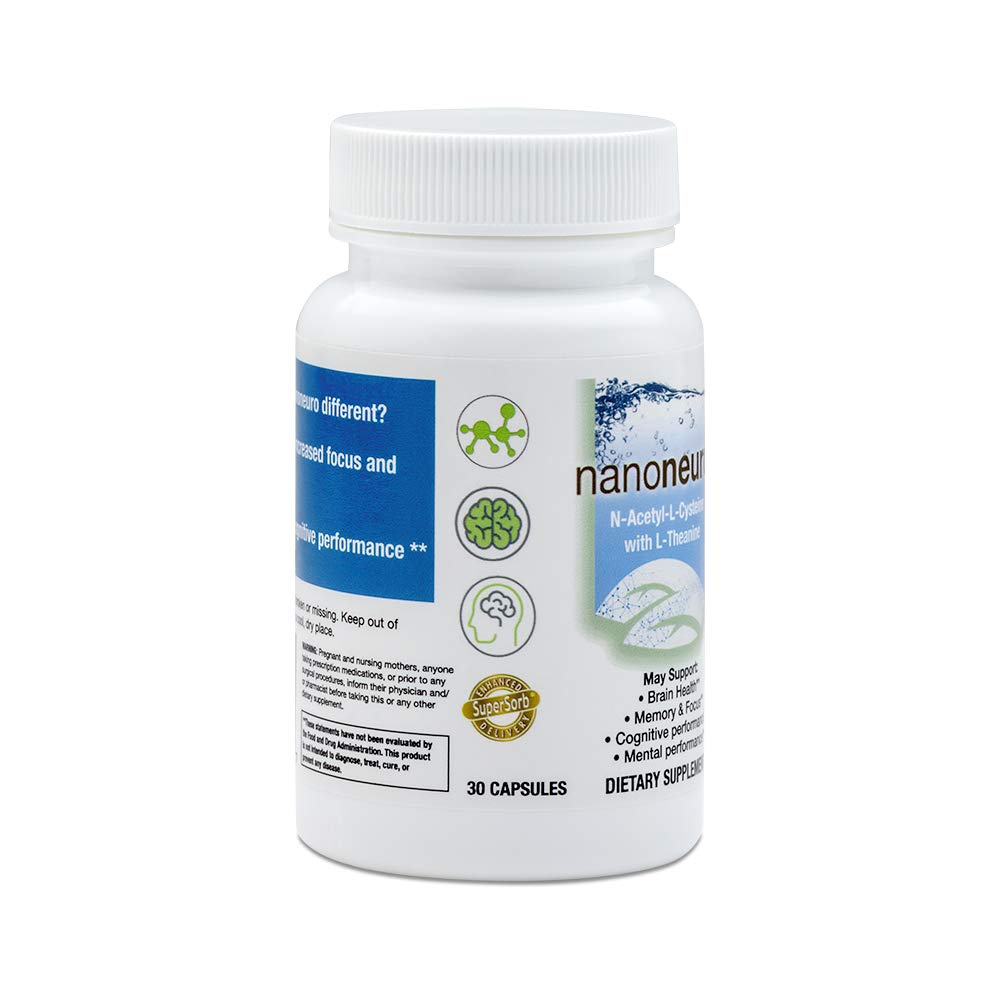 Biopharma Scientific NanoNeuro L-Theanine 200mg NAC 600mg - 30 Capsules - image 3