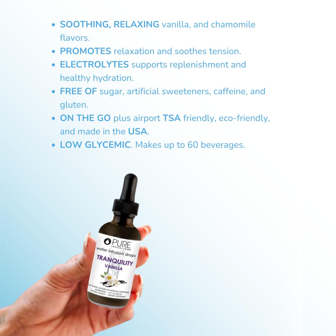 Pure Inventions Tranquility Vanilla Chamomile Water Infusion Drops - 2oz - image 4