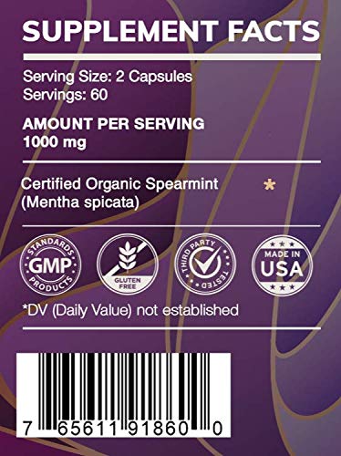 HerbEra Earth's Love Spearmint 500 mg - 120 Capsules - image 2