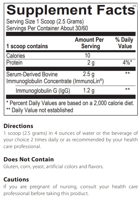 HormoneSynergy Synergy IgG DF Immunoglobulin Powder - 5.3 oz - image 2