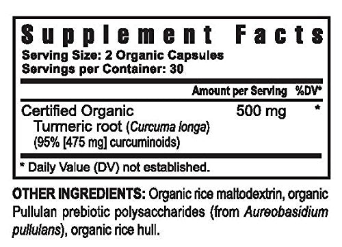 yng Antioxidant Pürmeric Organic Turmeric Capsules - 120 Count - image 2