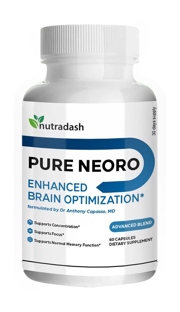 Nutradash Pure Neoro Brain Supplement Advanced Formula - 60 Capsules