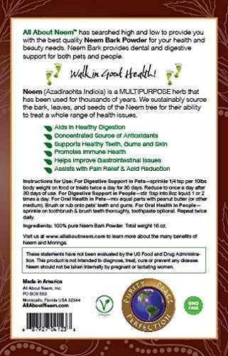 All About Neem Organic Neem Bark Powder - 1 lb - image 3