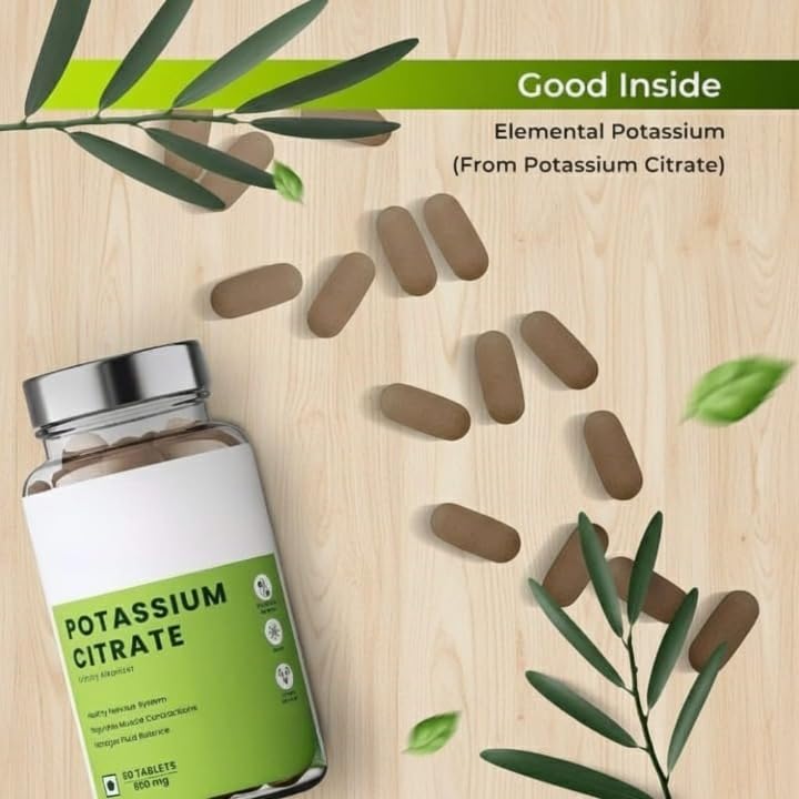 Generic Potassium Citrate 800 mg Muscle & Bone Support - 60 Vegetarian Tablets - image 5