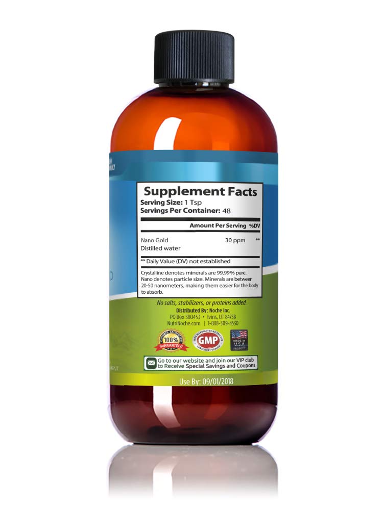 Nutrinoche Colloidal Gold - The Best Colloidal Gold Mineral Supplement
