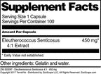 Terravita Eleutherococcus Senticosus 4:1 450 mg - 300 Capsules - image 3