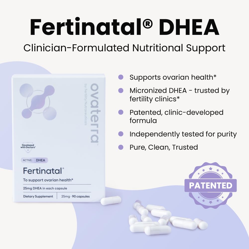Fertinatal Micronized DHEA 25mg Fertility Supplement - 84 Capsules - image 6