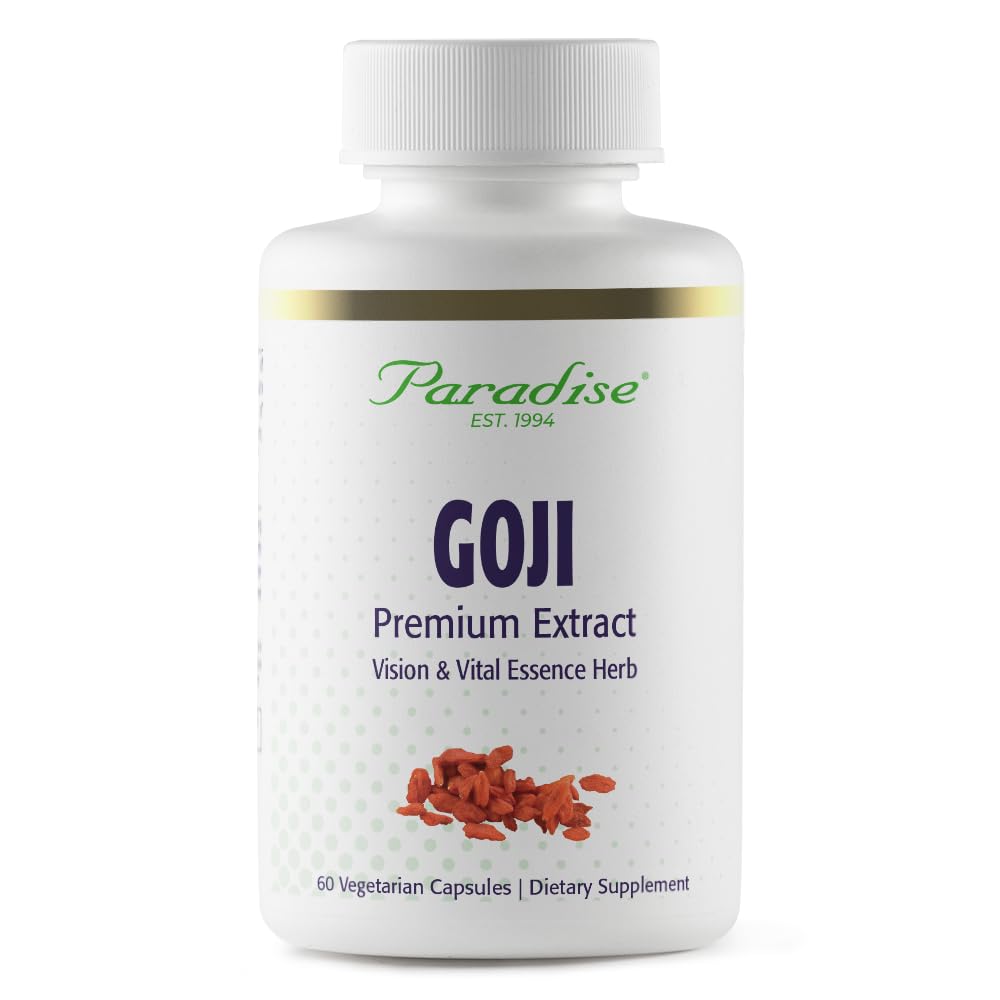 Paradise Herbs Goji Extract Vital Essence - 60 Vegetarian Capsules