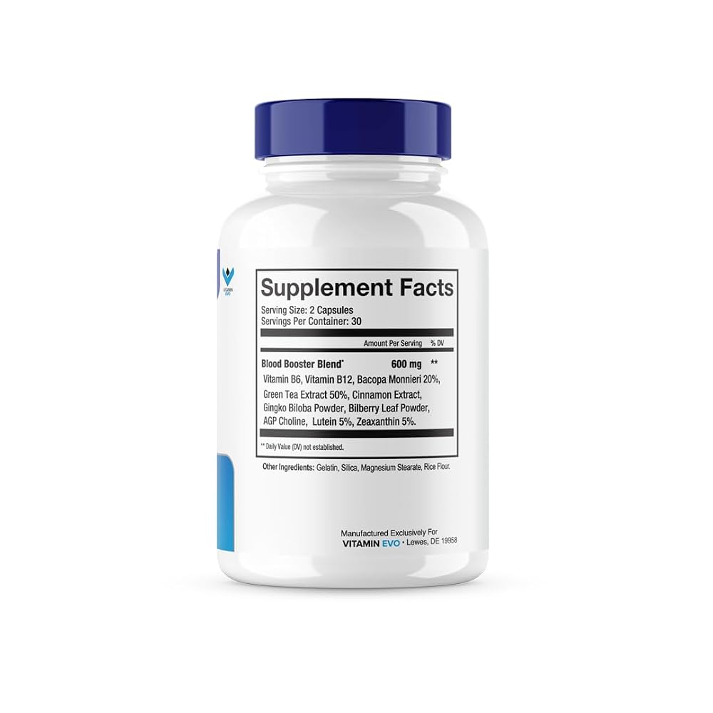 Vitamin Evo Microbio Blood Booster Natural Blood Flow Support - 60 Capsules - image 2