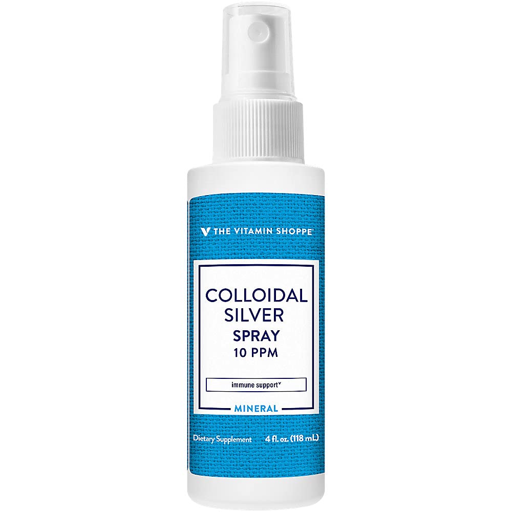 The Vitamin Shoppe COLLOIDAL Silver 10 PPM 16 OZ