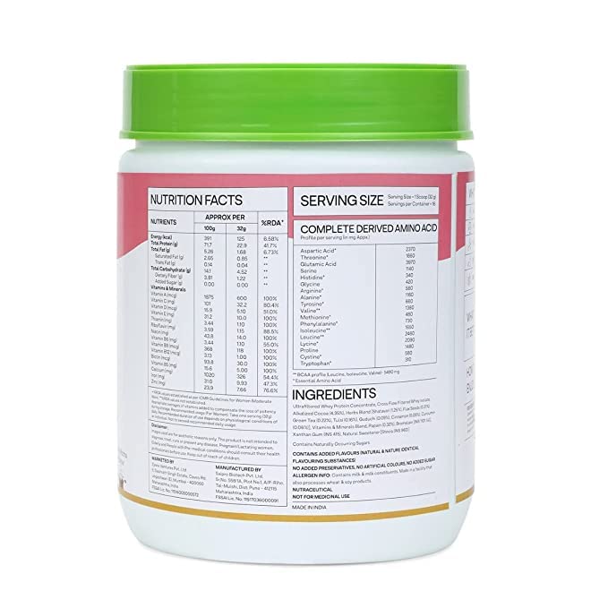 Seasol Protein & Herbs Women Natural Protein Powder - 500g - image 2