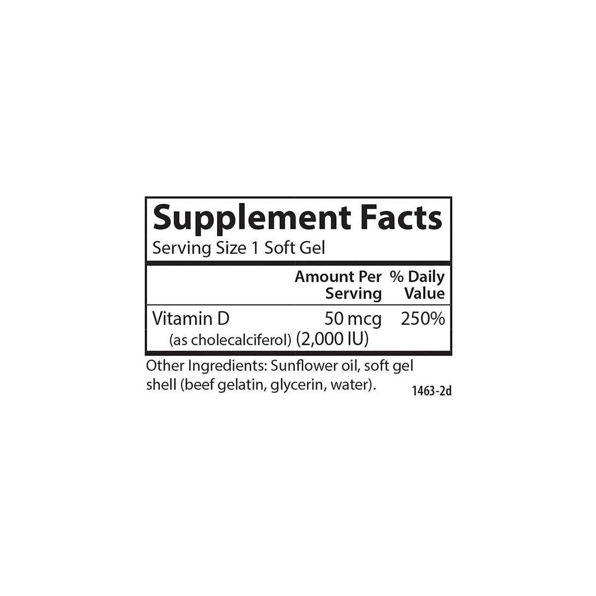 Carlson Vitamin D3 2000 IU Bone Health - 360 Softgels - image 4