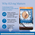 Herbatonin Plant-Based Melatonin 0.3 mg Sleep Support - 90 Capsules - image 3