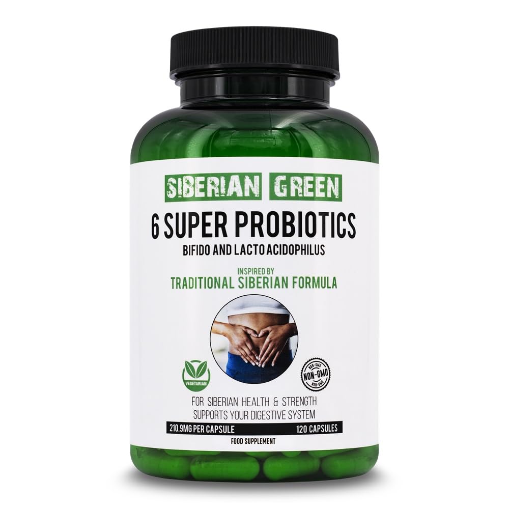 Siberian Green 6 Super Probiotics - 120 Capsules - image 3