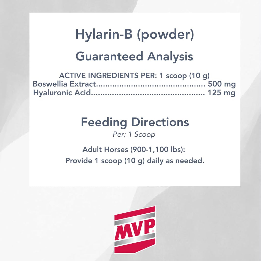 MVP Hylarin-B Powder for Joint Integrity Support in Horses - 100 Servings - image 3