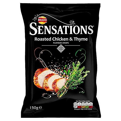 Sensations Roasted Chicken & Thyme Crisps - Pack of 2
