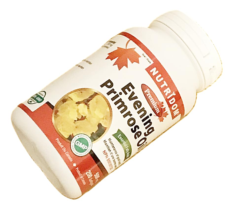 Nutridom Evening Primrose Oil Omega-6 & GLA 500mg - 200 Softgels - image 4
