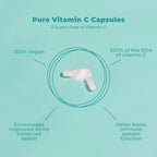 Vegan Life Nutrition Pure Vitamin C Supplement Immune Support - 120 Capsules - image 5