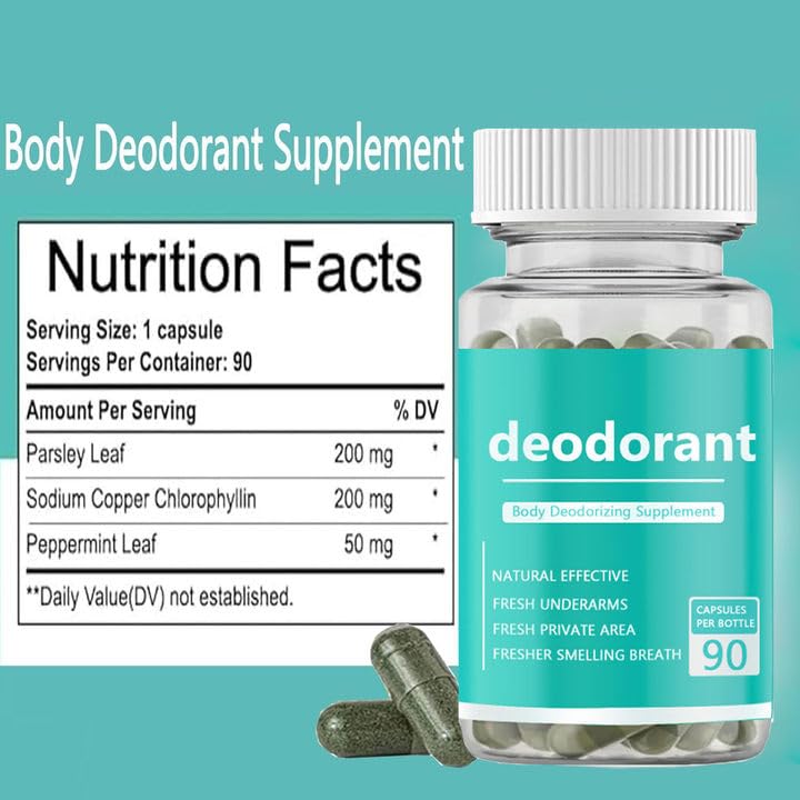 SIRDIKA Body Deodorizing Supplement Chlorophyll Capsules - 90 Count - image 3