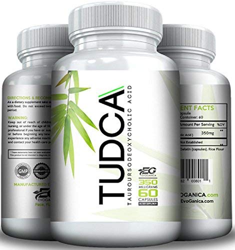 EVOGANICA TUDCA 350mg Tauroursodeoxycholic Acid - 60 Count